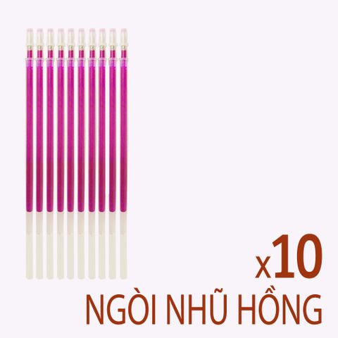 Ngòi Mực Nhũ Hồng 0.7mm Chuyên Dụng Chép Chữ Hán - Mực Đều, Lấp Lánh, Sử Dụng Thời Trang Và Độc Đáo