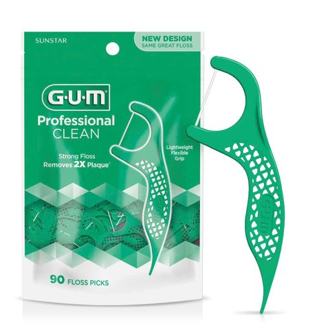 Tăm Chỉ Nha Khoa GUM Clean Flosser Picks Bạc Hà 450 Cây - Giúp Răng Sạch Sâu, Nướu Khỏe, Hương Tươi Mát, Thân Thiện Môi Trường