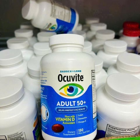 Viên Bổ Mắt Ocuvite Adult 50+ 150v - Dinh Dưỡng Thiết Yếu Cho Mắt, Bảo Vệ Sức Khỏe Đôi Mắt Cho Người Trên 50 Tuổi