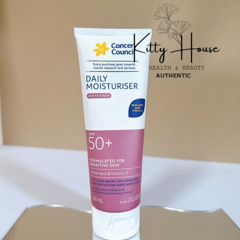 Kem Chống Nắng Dưỡng Ẩm và Chống Nước Cancer Council SPF 50+ Invisible Matte 75ml - Bảo Vệ Da Mặt Cảm Giá Dễ Chịu, Thích Hợp Cho Mọi Loại Da