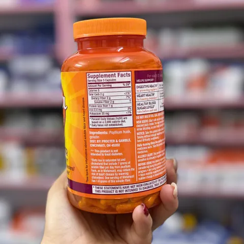 Metamucil Psyllium Fiber 3-in-1 - Viên Hỗ Trợ Tiêu Hóa, Tim Mạch & Đường Huyết – 300 Viên Mỹ, Chất Xơ Hòa Tan Tự Nhiên