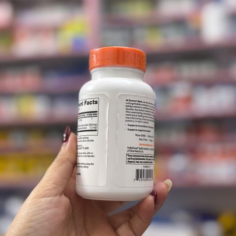 Ginkgo Biloba Doctor's Best 120mg - Viên uống hỗ trợ trí nhớ, tăng cường tuần hoàn não - Hàng Mỹ chính hãng 120 viên