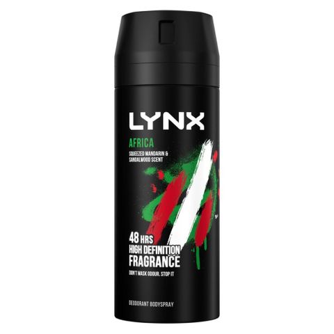 Xịt Khử Mùi Lynx Africa 165ml - Deodorant Nam Hương Thơm Tươi Mát, Hàng Chính Hãng Chất Lượng Cao