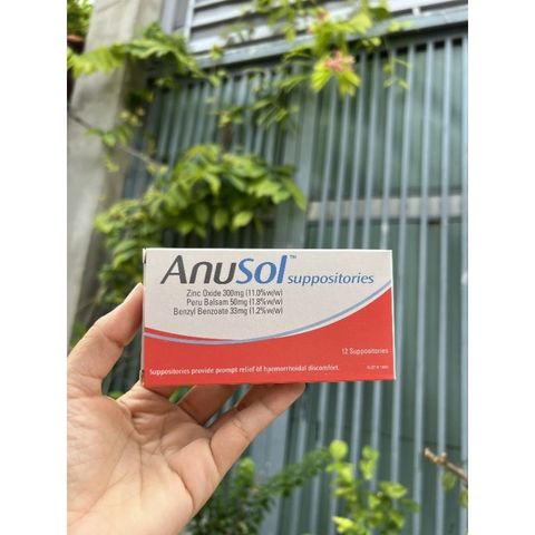 Viên Đặt Trĩ Anusol Suppositories 12 Viên - Giảm Đau, Ngứa Rát, Hỗ Trợ Điều Trị Bệnh Trĩ Từ Úc