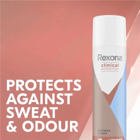 Xịt Khử Mùi Rexona for Women Clinical Protection 180ml - Sản Phẩm Chính Hãng Úc, Kháng Khuẩn, Duy Trì Sự Tươi Mát Cả Ngày