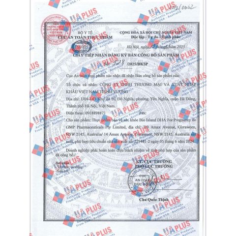 Viên uống DHA Bio Island cho Bà Bầu - 60 viên nang mềm Hỗ trợ Phát Triển Thai Kỳ Chính Hãng