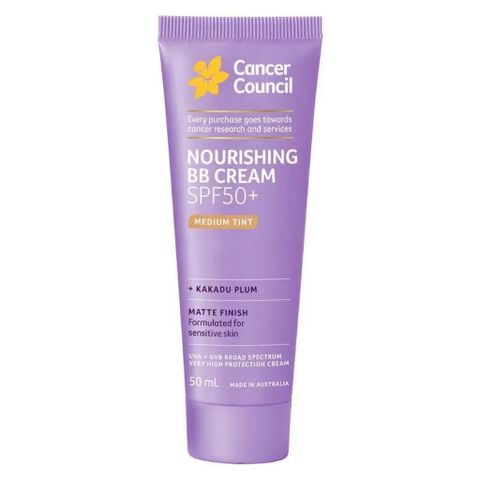 Kem BB Cream Cancer Council SPF 50+ - BB Cream Dưỡng Da Mặt Matte Tông Trung 50ml - Sản Phẩm Nội Địa Úc Rạng Rỡ