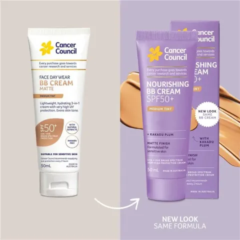 Kem BB Cream Cancer Council SPF 50+ - BB Cream Dưỡng Da Mặt Matte Tông Trung 50ml - Sản Phẩm Nội Địa Úc Rạng Rỡ
