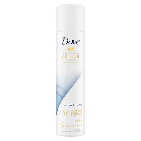 Xịt Khử Mùi Dove Clinical Protection Original Clear 96h - Hàng Nội Địa Úc Chính Hãng, Bảo Vệ Cực Hiệu Quả