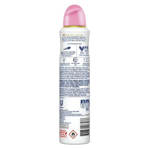 Xịt khử mùi DOVE Advanced Care Antiperspirant Pomegranate 250ml Chính Hãng - Khử Mùi Hiệu Quả, Hương Quả Lựu Tươi Mát