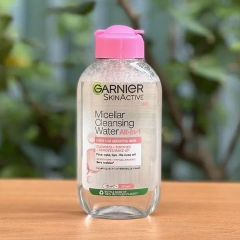 Nước Tẩy Trang Garnier Micellar Cleansing Water 125ml - Dầu Argan, Làm Sạch Sâu, Dịu Nhẹ Da, Chống Trôi Makeup