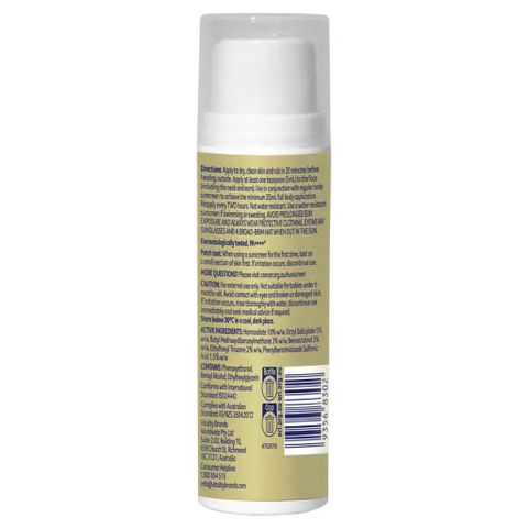 Serum Dưỡng Ẩm Chống Nắng Cancer Council Face Day Wear SPF50+ 50ml - Chống UVA/UVB, Dành Cho Mọi Loại Da, Phù Hợp Trang Điểm