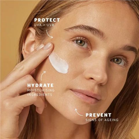 Serum Dưỡng Ẩm Chống Nắng Cancer Council Face Day Wear SPF50+ 50ml - Chống UVA/UVB, Dành Cho Mọi Loại Da, Phù Hợp Trang Điểm