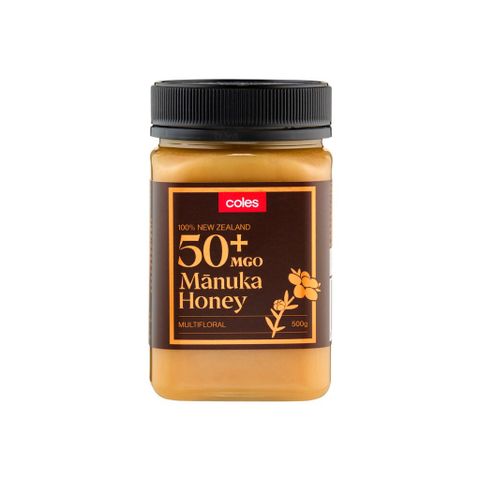 Mật ong Manuka MGO 50+ Coles 500g - Hàng chính hãng Úc, Chất lượng cao, Sản phẩm thiên nhiên bổ dưỡng