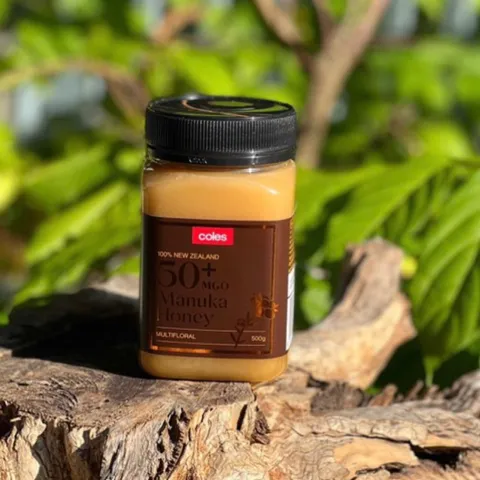 Mật ong Manuka MGO 50+ Coles 500g - Hàng chính hãng Úc, Chất lượng cao, Sản phẩm thiên nhiên bổ dưỡng