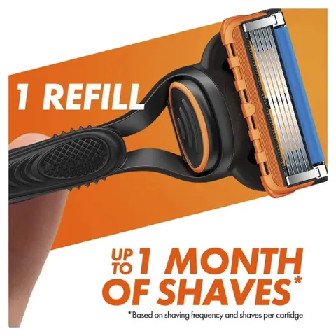 Dao cạo râu Gillette Fusion5 5 lưỡi - Hàng Úc với 2 lưỡi thay thế - Cạo sạch nhẹ nhàng không trầy xước, thiết kế thông minh