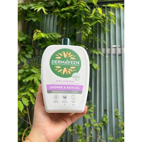 Sữa tắm DermaVeen Extra Hydration 1L - Dưỡng ẩm cho Da Khô, Nhạy Cảm, Không Paraben, Ngứa, Dịu Kích Ứng, Được Kiểm Nghiệm Da Liễu