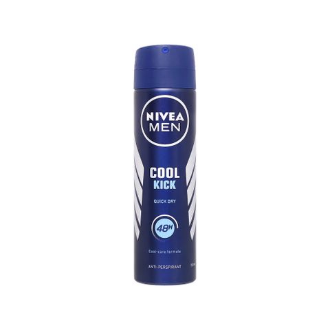 Xịt Khử Mùi Nivea Men Cool Kick 250ml - Mùi Hương Nam Tính, Cảm Giác Mát Lạnh, Ngăn Mùi Hiệu Quả 48 Giờ