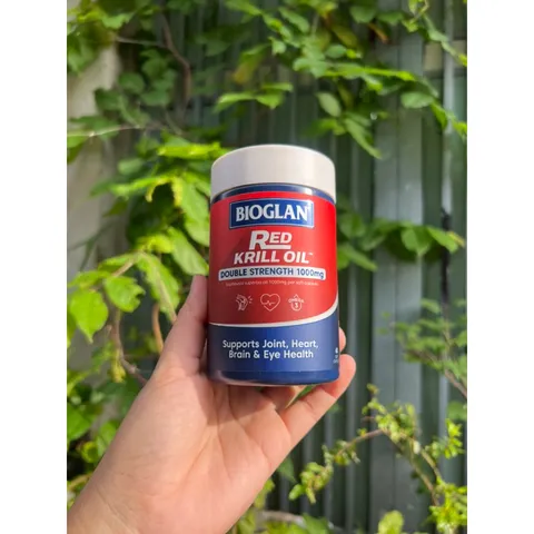 Dầu Nhuyễn Thể Bioglan Red Krill Oil 1000mg - Hỗ Trợ Tim Mạch, Não, Khớp - 60 Viên - Tăng Cường Sức Khỏe Toàn Diện
