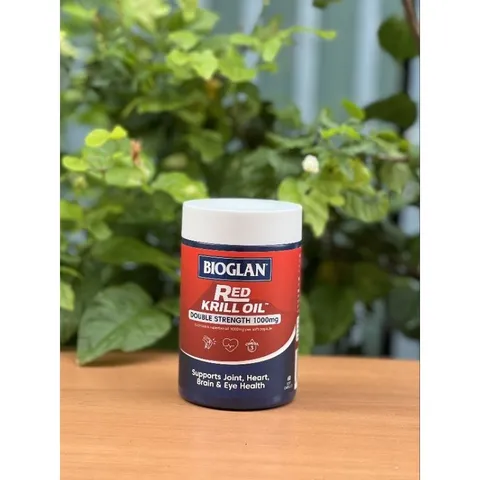 Dầu Nhuyễn Thể Bioglan Red Krill Oil 1000mg - Hỗ Trợ Tim Mạch, Não, Khớp - 60 Viên - Tăng Cường Sức Khỏe Toàn Diện
