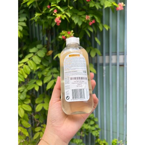 Nước Tẩy Trang Garnier Micellar Dầu Argan 400ml - Tẩy Trang Sâu, An Toàn Cho Mọi Loại Da, Làm Sạch Dầu Thừa, Dịu Nhẹ, Không Cồn