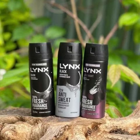 Xịt khử mùi LYNX Black Night 165ml - Hương gia vị và trái cây, ngăn mồ hôi hiệu quả lên đến 48 tiếng, sản phẩm chăm sóc cơ thể nam giới.