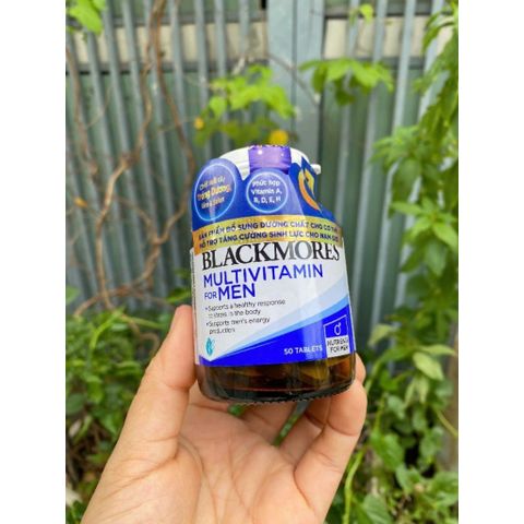 Vitamin Tổng Hợp Cho Nam Blackmores - Multivitamins for Men 50 Viên Hỗ Trợ Năng Lượng, Sức Khỏe Tình Dục và Miễn Dịch