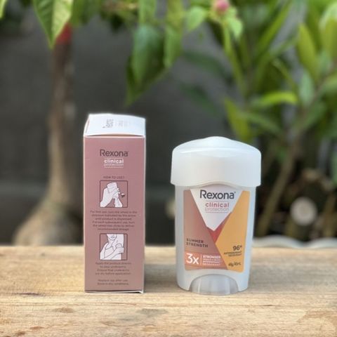 Lăn khử mùi Rexona Clinical Protection Cream Summer Strength 48g - Kiểm soát mồ hôi, bảo vệ 96 giờ, an toàn cho sức khỏe