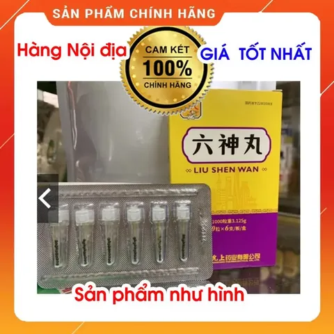 Lục Thần Hoàn 6x10 Viên Liu Shen Wan - Thực Phẩm Chức Năng Giải Độc Thanh Nhiệt, Hỗ Trợ Giảm Viêm, Dành Cho Trẻ Em và Người Lớn