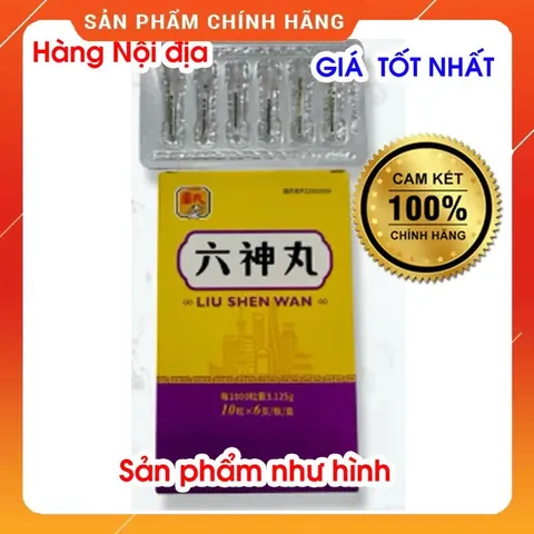 Lục Thần Hoàn 6x10 Viên Liu Shen Wan - Thực Phẩm Chức Năng Giải Độc Thanh Nhiệt, Hỗ Trợ Giảm Viêm, Dành Cho Trẻ Em và Người Lớn