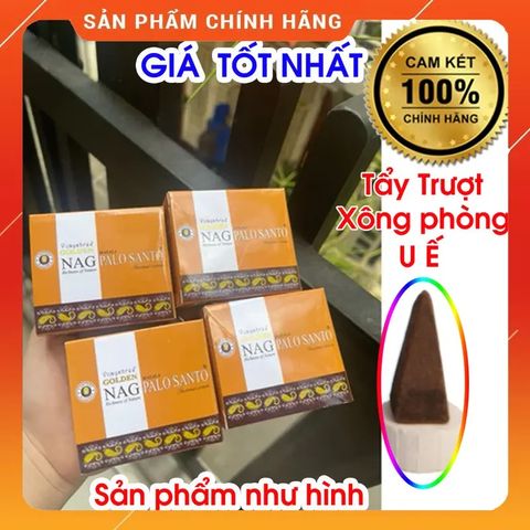 Nụ Trầm Hương Nag Palo Santo Ấn Độ - Hương Thơm Tự Nhiên Thanh Tẩy Không Gian, Giảm Căng Thẳng - Hộp 10 Nụ Gỗ Trắc Xanh