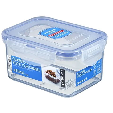 Hộp Bảo Quản Lock&Lock HPL807 470ml - Thiết Kế Chữ Nhật, An Toàn, Chịu Nhiệt, Dùng Trong Lò Vi Sóng, Tiết Kiệm Không Gian, Đồ Gia Dụng Nhà Bếp