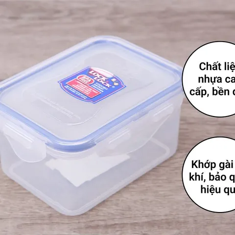 Hộp Bảo Quản Lock&Lock HPL807 470ml - Thiết Kế Chữ Nhật, An Toàn, Chịu Nhiệt, Dùng Trong Lò Vi Sóng, Tiết Kiệm Không Gian, Đồ Gia Dụng Nhà Bếp