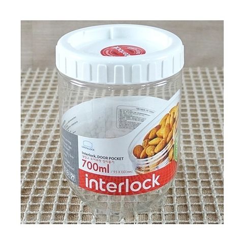 Hộp Bảo Quản Lock&Lock Interlock INL304W 700Ml Nhựa PET - Thiết Kế Sang Trọng, Chống Thẩm Thấu, Dễ Vệ Sinh, An Toàn cho Thực Phẩm