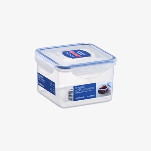 Hộp Nhựa Đựng Thực Phẩm LocknLock Classic 860ml - Nắp Khóa 4 Cạnh, Ron Silicone An Toàn, Chịu Nhiệt, Bảo Quản Thực Phẩm Tươi Nguyên