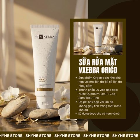 Sữa rửa mặt phù hợp mọi loại da Vxebra Orico Cleanser 100g làm sạch sâu dịu nhẹ