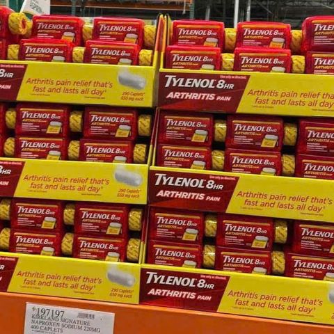 Viên uống giảm đau hạ sốt Tylenol 650mg - Giải pháp hiệu quả cho đau khớp, cảm sốt, đau đầu - Hàng Mỹ, 290 viên