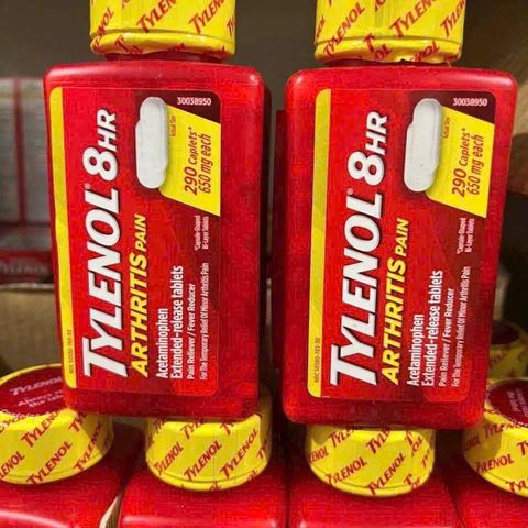 Viên uống giảm đau hạ sốt Tylenol 650mg - Giải pháp hiệu quả cho đau khớp, cảm sốt, đau đầu - Hàng Mỹ, 290 viên