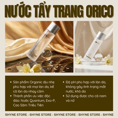 Nước Tẩy Trang Orico Vxebra 190ml - Giải Pháp Làm Sạch Cho Mọi Loại Da, Không Chứa Cồn, Giúp Dưỡng Ẩm và Bảo Vệ Da Khỏe Mạnh