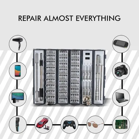 Bộ Tua Vít Đa Năng 128in1 Chuyên Nghiệp - Công Cụ Sửa Chữa Điện Tử và Gia Dụng, Gọn Gàng và Tiết Kiệm
