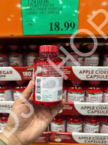 Viên Giảm Cân Hữu Cơ Apple Cider Vinegar 1200mg - Đốt Cháy Mỡ Thừa Hiệu Quả, Tăng Cường Chuyển Hóa, Kiểm Soát Cơn Thèm Ăn