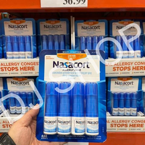 Set 4 Chai Xịt Mũi Nasacort USA - Giảm Dị Ứng Mũi, Thông Mũi và Hắt Xì - Sản Phẩm Chăm Sóc Cá Nhân Chính Hãng