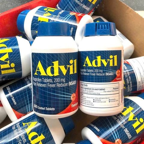 Viên Uống Giảm Đau Hạ Sốt Advil 360v - Ibuprofen Ngăn Ngừa Đau Đầu, Đau Lưng, Đau Răng Và Hạ Sốt Hiệu Quả