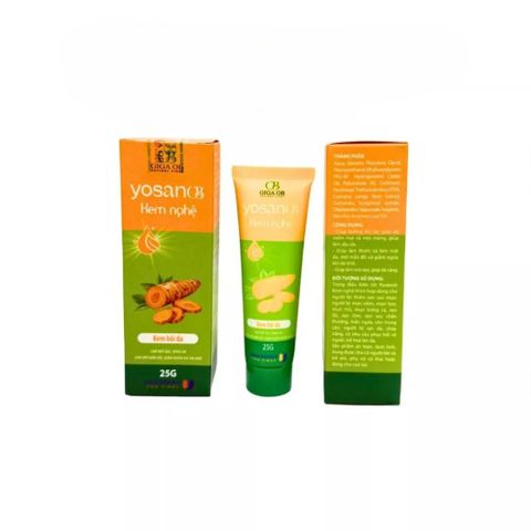 Kem Nghệ YOSAN OB 25g - Hỗ Trợ Làm Mờ Sẹo, Giảm Thâm, Làm Dịu Da, Sáng Da - Chiết Xuất Tự Nhiên, Dễ Thoa, Phù Hợp Cho Mọi Lứa Tuổi