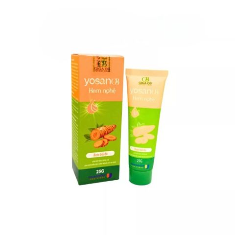 Kem Nghệ YOSAN OB 25g - Hỗ Trợ Làm Mờ Sẹo, Giảm Thâm, Làm Dịu Da, Sáng Da - Chiết Xuất Tự Nhiên, Dễ Thoa, Phù Hợp Cho Mọi Lứa Tuổi