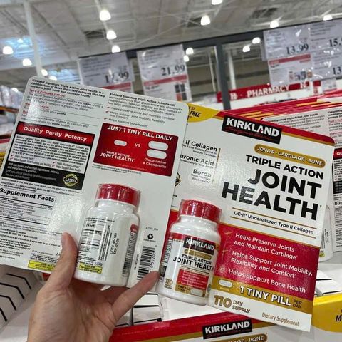 Viên Bổ Xương Khớp Kirkland Triple Action Joint Health 110v - Hỗ Trợ Sụn Khớp, Tăng Cường Độ Linh Hoạt Và Giảm Đau Khớp