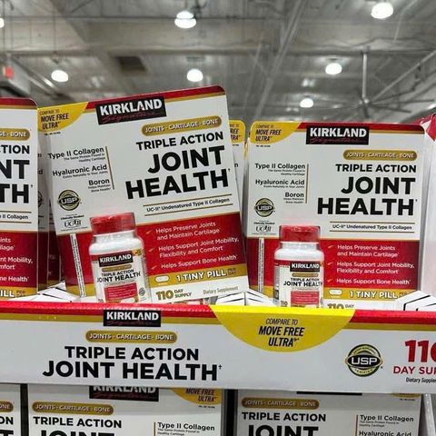 Viên Bổ Xương Khớp Kirkland Triple Action Joint Health 110v - Hỗ Trợ Sụn Khớp, Tăng Cường Độ Linh Hoạt Và Giảm Đau Khớp