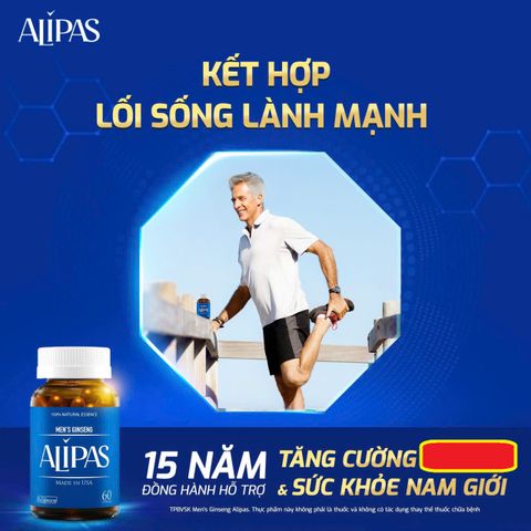 Viên uống ALIPAS hỗ trợ sức khỏe nam giới hộp 60 viên & 30 Viên