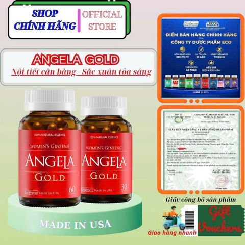 Angela gold chăm sóc sức khỏe phụ nữ hộp 30 Viên & 60 Viên