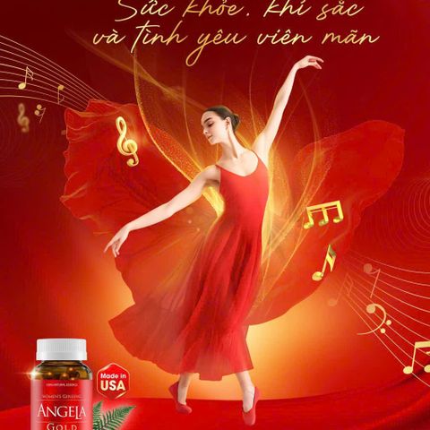 Angela gold chăm sóc sức khỏe phụ nữ hộp 30 Viên & 60 Viên